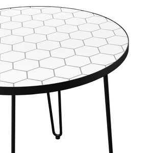 Round, two-tone patio table Image 6