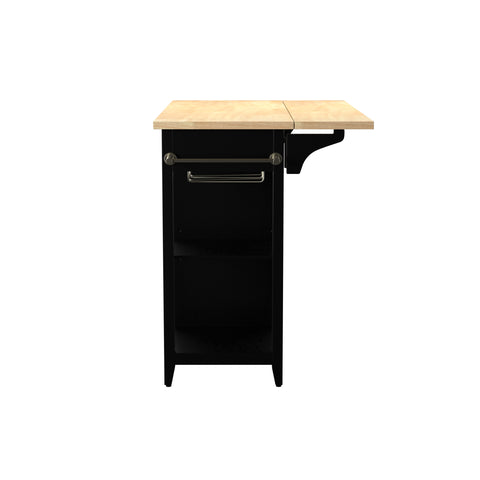 Image of Stationary kitchen island w/ drop-leaf countertop Image 9