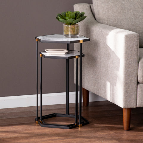 Image of Pair of matching accent tables Image 3