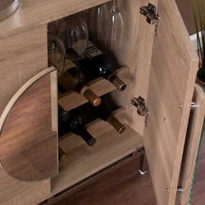 Northdom Bar Cabinet w/ Wine Storage