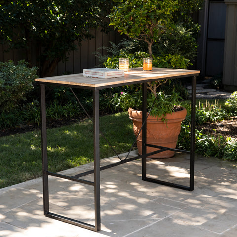 Image of Sleek bar-height dining table Image 1