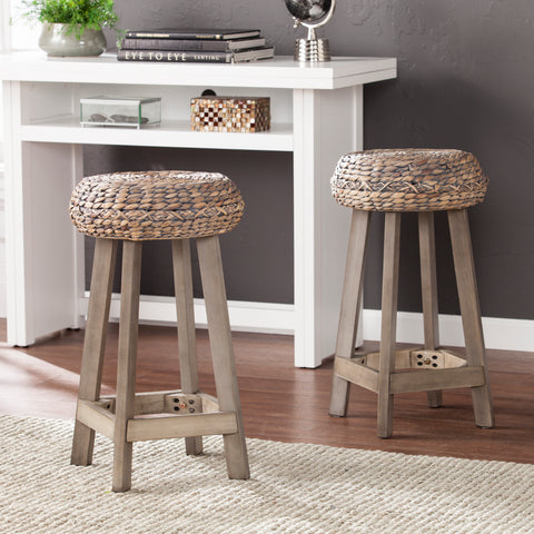 Image of Versatile pair of 24" counter stools Image 1