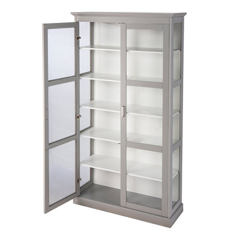 Image of Storage curio w/ glass doors Image 8