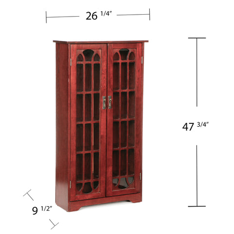 Image of Double-door cabinet w/ media storage Image 10