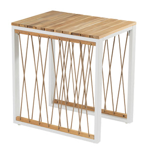 Slatted outdoor end table Image 5