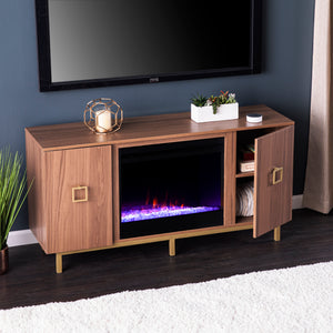 Media cabinet w/ electric fireplace Image 4