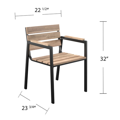 Set of 2 outdoor chairs Image 8