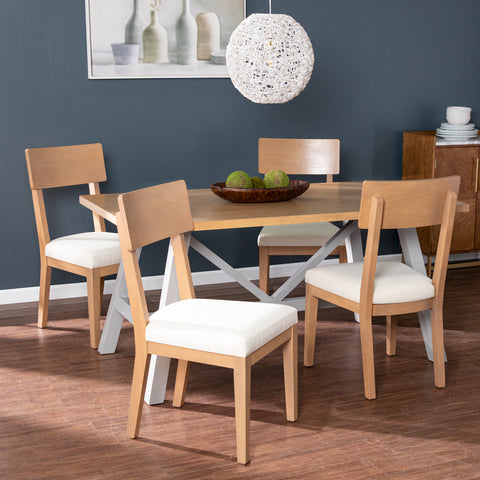 Image of Pair of farmhouse dining chairs Image 3