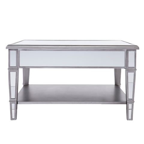 Mirrored coffee table w/ storage Image 6