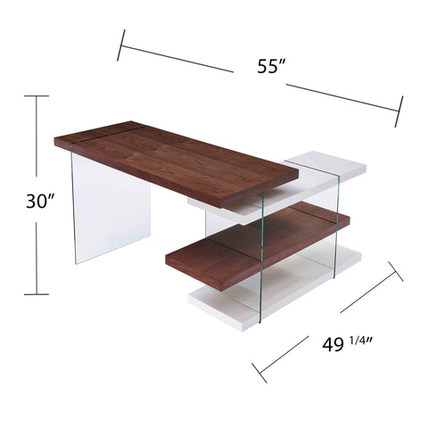 Image of Modern L-shaped office desk Image 10