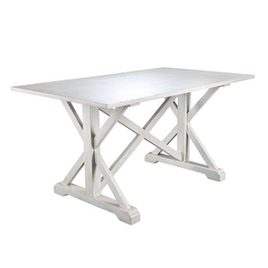 Shabby chic inspired rectangular dining table Image 8
