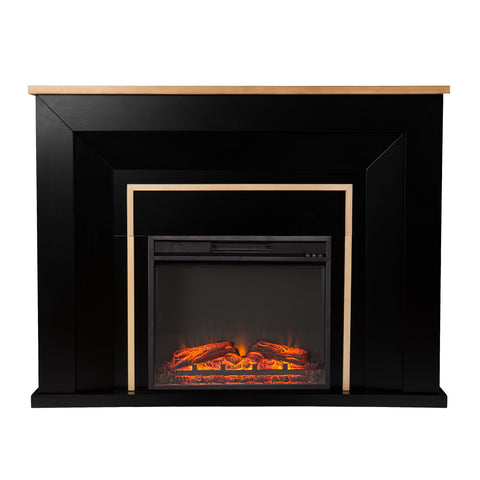Image of Two-tone electric fireplace Image 5