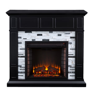 Authentic marble fireplace mantel Image 3