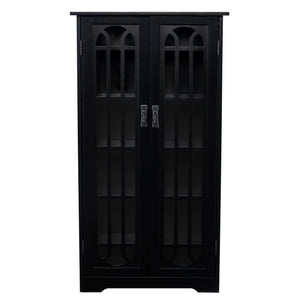 Double-door cabinet w/ media storage Image 2