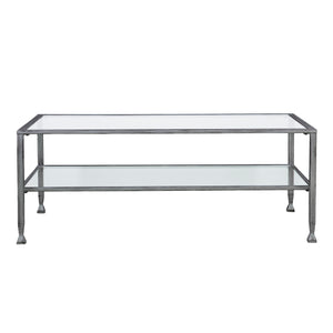 Simple metal and glass coffee table Image 5