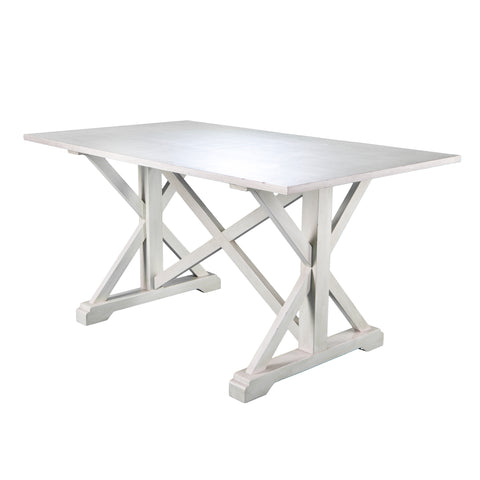 Shabby chic inspired rectangular dining table Image 4