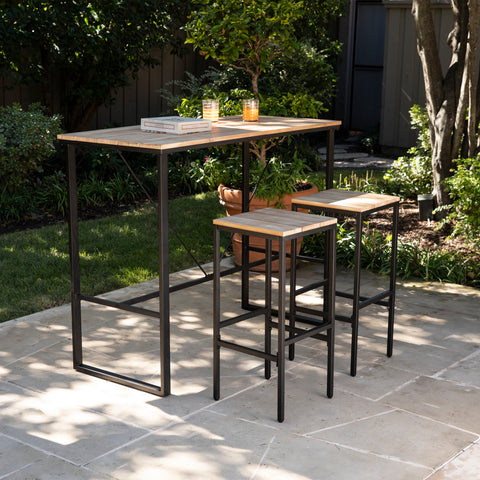 Image of Backless barstools and matching bar-height table Image 1
