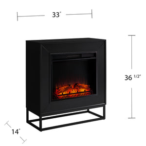 Modern electric fireplace mantel Image 8