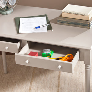 Slim design offers 2 drawers for convenient storage Image 2