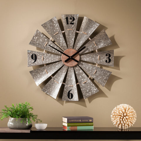 Image of Oversized windmill clock Image 1