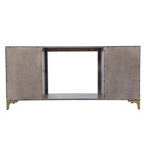 Color changing fireplace console w/ storage Image 6