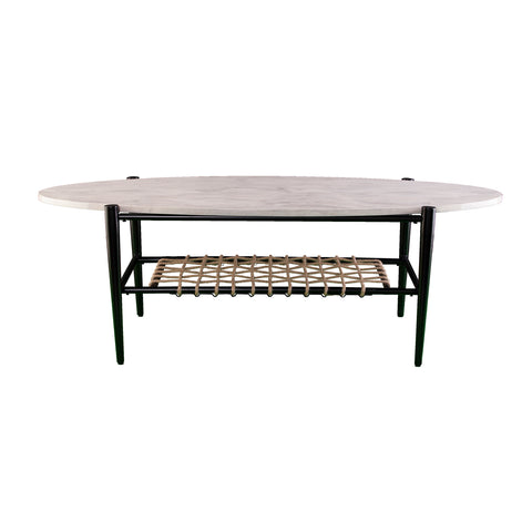 Image of Elongated oval coffee table Image 6