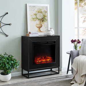 Modern electric fireplace mantel Image 5
