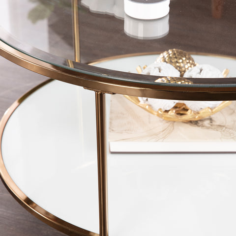 Image of Round two-tier coffee table Image 8