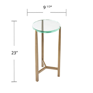 Accent table with glass tabletop Image 2