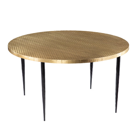 Image of Coffee table with brass tabletop Image 4