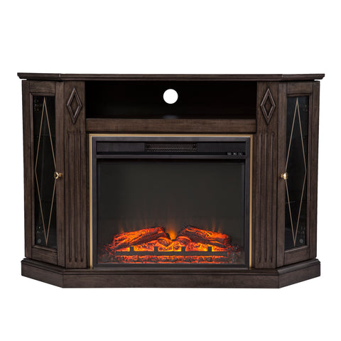 Image of Electric fireplace media console Image 4