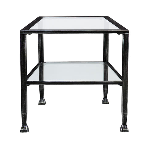 Image of Simple metal and glass coffee table Image 5