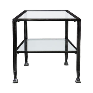 Simple metal and glass coffee table Image 5