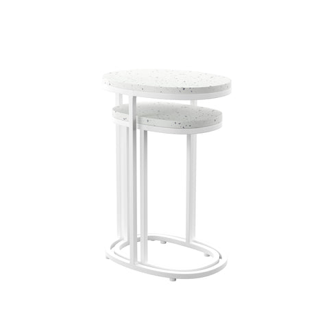 Image of Pair of matching outdoor accent tables Image 8
