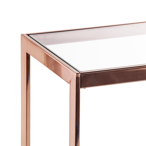 Image of Long sofa table w/ glass top Image 7
