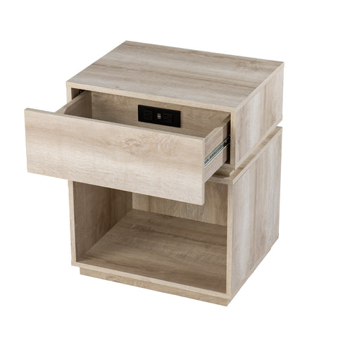 Image of Storage end table with charging station Image 9