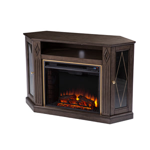 Electric fireplace media console Image 4