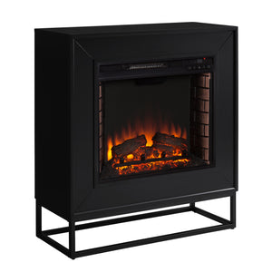Modern electric fireplace mantel Image 4