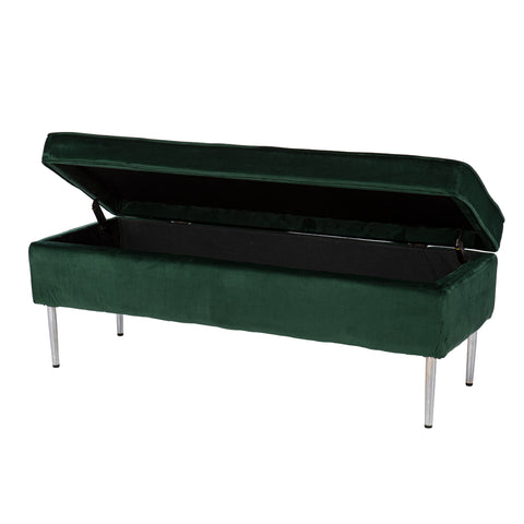 Image of Multifunctional upholstered storage bench Image 8