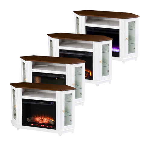 Image of Two-tone fireplace w/ media storage Image 10