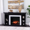 Electric fireplace curio w/ storage Image 1