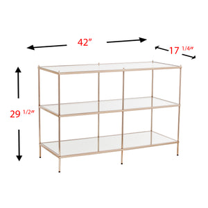 Console table w/ display storage Image 6