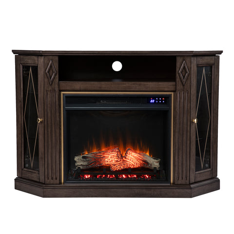 Image of Electric fireplace media console Image 3