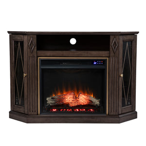 Electric fireplace media console Image 3