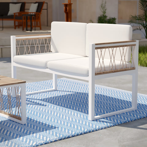Outdoor sofa w/ removable custions Image 1