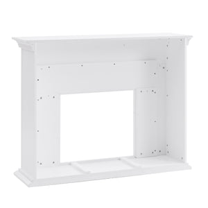 Fireplace mantel w/ authentic marble surround in eye-catching herringbone layout Image 8