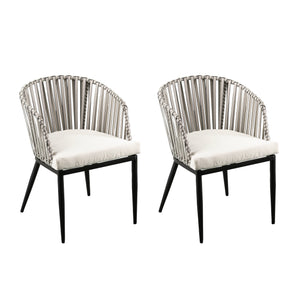Pair of casual patio chairs Image 5