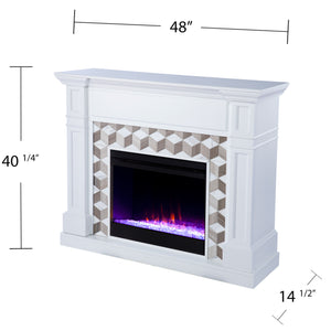 Electric fireplace w/ color changing flames Image 8