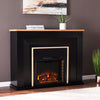 Two-tone electric fireplace Image 1