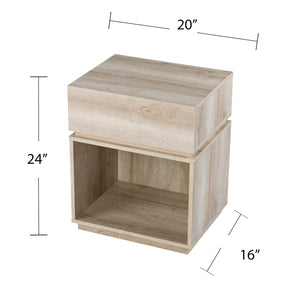 Storage end table with charging station Image 10